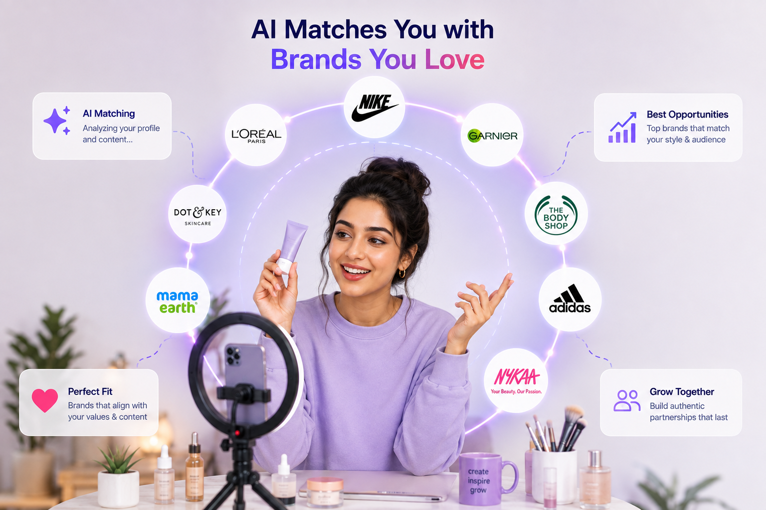AI matching creators with brands