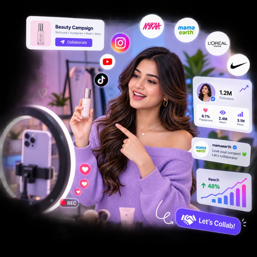 Instagram work showcased on Influmate
